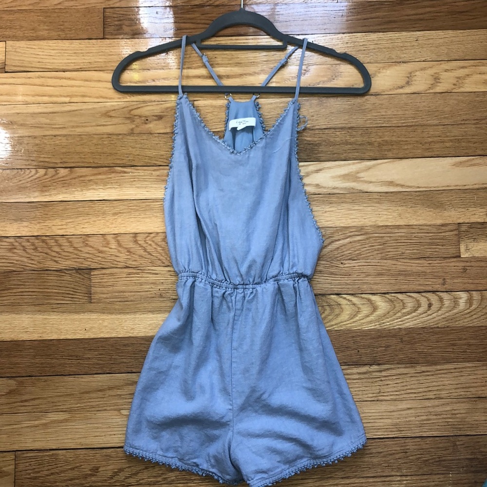 Denim romper